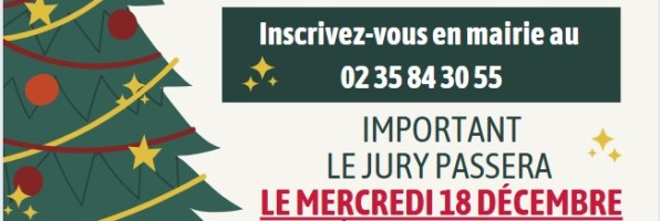 Inscriptions au concours des maisons décorées de noël 2024